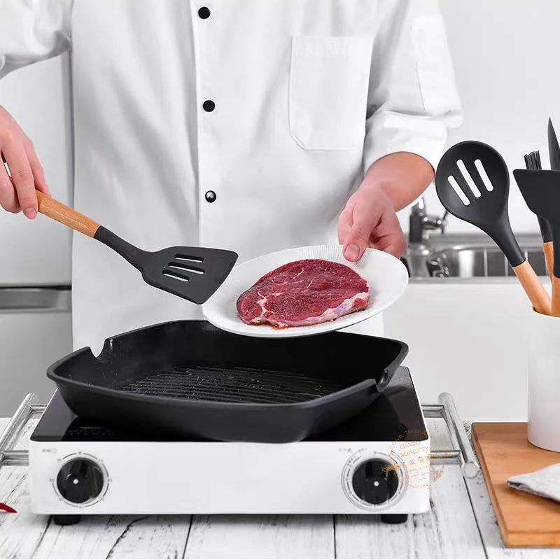 Utensílios Gourmet – Conjunto de Talheres Silicone