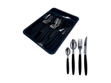 Pratic Inox Conjunto de talheres, faca, garfo, colher